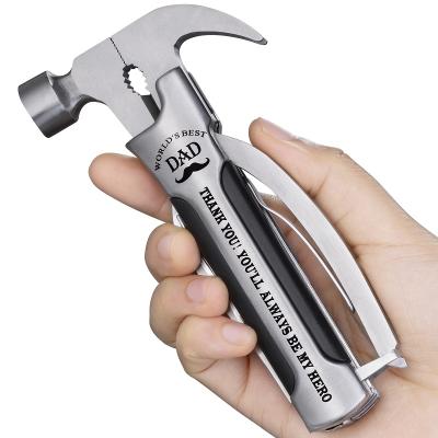 China Dropshipping Machinist Hammer 14 in 1 Compact Hammer Multitool Bottle Opener Hammer Ax Pliers Knife,Nail Claw,Wire Cutter for sale