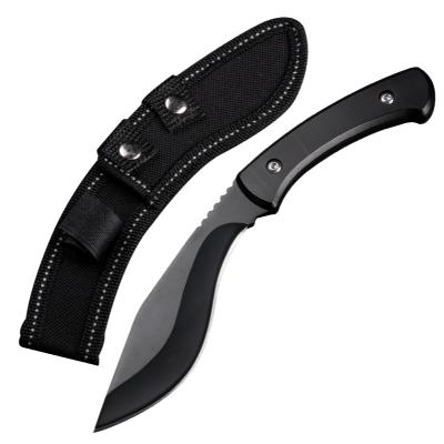 China Hunting knife black or silver folding outdoor knife Nepal camping self-defense multifunctional fruit knife for sale