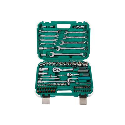 China Multifunctional Car Tool Box Set 82 Pcs Socket Socket Ratchet Wrench Auto Repair Tools Car Repair Tool Box Universal Combination for sale