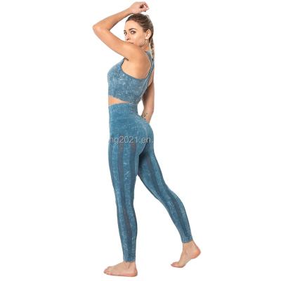 China Viable Wholesale Seamless Yoga Suit Printed Fitness Suit For Women In Stock Also Can Be Customized for sale