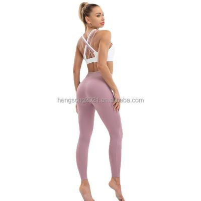 China 2021 Sustainable High End Sports Suits Gym Launches Womens Fitness Yoga Suit With Pockets for sale