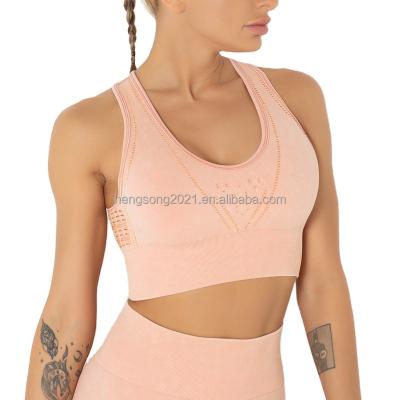 China Wholesale 2021 New Yoga Sports Bra Women's Breathable Fitness Top Vest In Stock Also Can Be Customized for sale