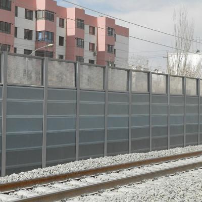 China Curved Shape Acoustic Sound Noise Barrier Fence Transparent Soundproof zu verkaufen