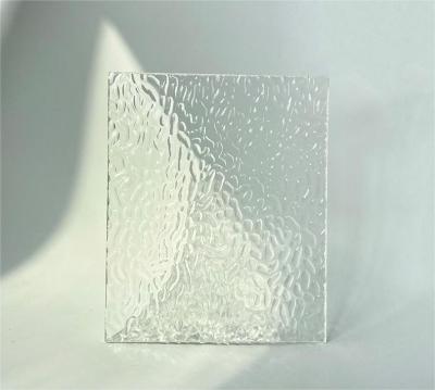 中国 Stone Textured Clear V-Shaped striped  acrylic sheet Extruded Sheets 販売のため