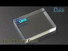 Clear Sound Barrier Fence Noise Proof Ultraviolet Resistant For Railway