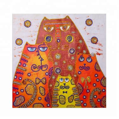 China Special Shaped Diamond New American Style Fashionable Design Painting Low MOQ 40*40CM Animal 5d Diamond Painting for sale