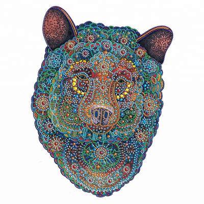 China Modern Best Selling Wolf Animals Full Drill DIY Home Decoration Wall Painting Special Shaped Diamond Painting for sale