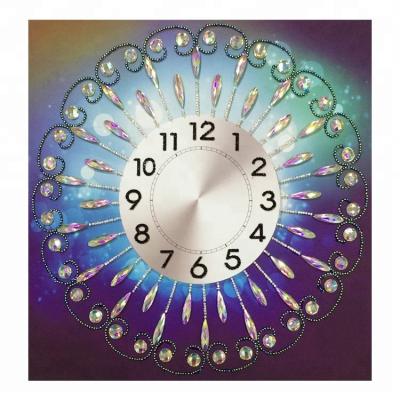 China Antique Style Most Popular Diamond Painting Resin Diamond Painting Clock Without Frame 50*50CM for sale