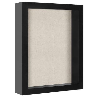 China Fashionable Wholesale Custom Size Modern Wooden Shade Box Frame With Soft Canvas Back for sale