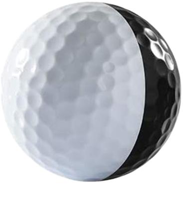 China Core+surlyn Cover 2 Color Rubber Practice Golf Ball Training Aid For Stroke Practice Putting for sale