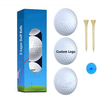 China Core+surlyn rubber cover 4 layers tournament golf balls bamboo tees and plastic ball marker kit set for sale