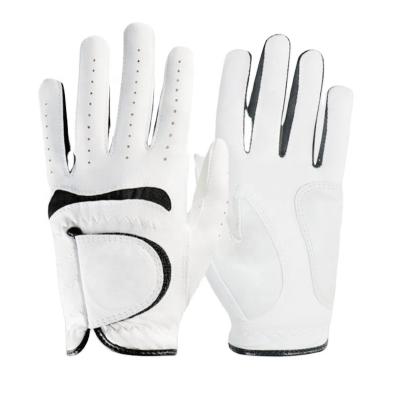 China Men Golf Sports Breathable Comfortable Soft Leather Gloves For Men Women With Magnet for sale