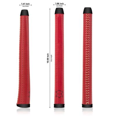 China Good quality breathable leather grips made of putter leather for sale