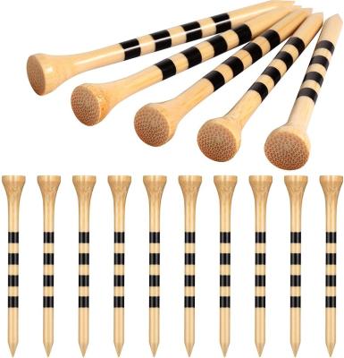 China BAMBOO Bamboo Golf Tees Printed with Custom Stripes for sale