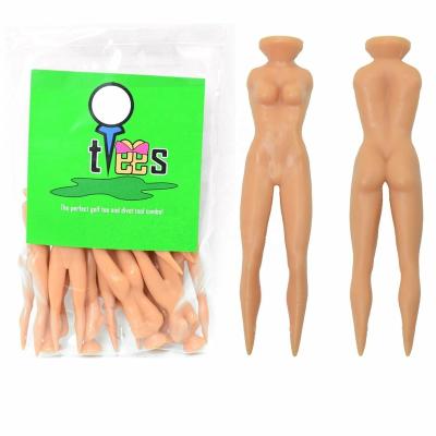 China Lady Naked Golf Tees Plastic Golf Tee and Digging Repair Plastic Tool for sale