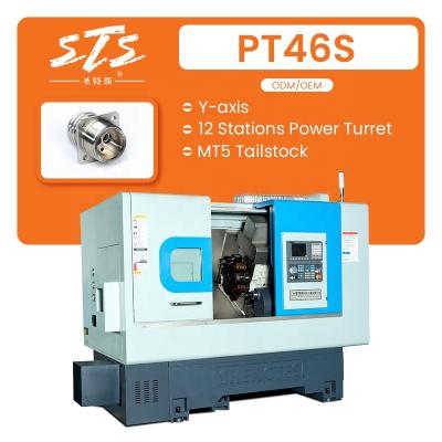 China Construction Material Stores Prower Turret MT5 Tailstock PT46S Turning and Milling Machine for sale