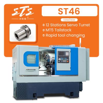 China Building Material Shops Manufacture Grade Highest Rigidity ST46 CNC Turning Lathe Oil Mist Collector for sale