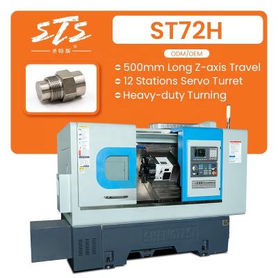 China Construction Material Shop Chinese Brand Servo ST72H Turret Tower Servo Heavy Duty CNC for sale