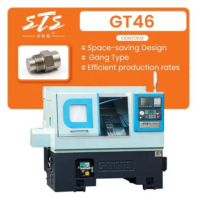 China Building Material Shops Syntec Chinese Brand Optional Electric Spindle GT46 With Chip Conveyor CNC Turning Machine for sale