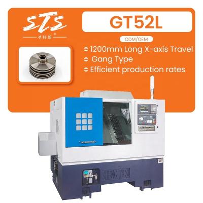 China Building Material Shops Syntec Brand CNC Lathe CNC Turning Price Chinese Metal Manufacturing Price GT52L Metal for sale