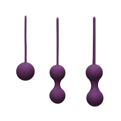 China SEX TOYS Non-Toxic Ben Wa Kit Kegel Vagina Anal Balls Real Touch Feeling Female Half Vagina Pink Waterproof Magnetic Touch Color Feeling OEM ROHS for sale