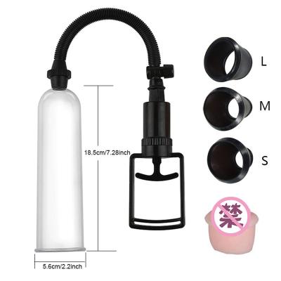 China Real Touch Feeling Manual Penis Enlarger Penis Pump Enhancement Sex Toys for Men Masturbation Trainer Vacuum Pump Adult Male Trainer Tool for sale