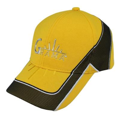 China COMMON French Designer Artwork Cotton Sports Hat High Frequency Yellow Packing Embroidery Mesh Baseball Cap And Hat for sale