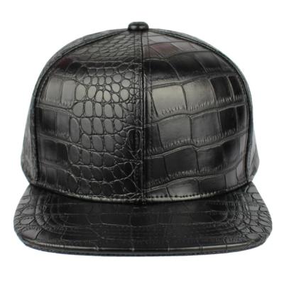 China JOINT Crocodile Leather Baseball Cap Sun Visor Hiphop Fashion Flat Hat And Hat for sale