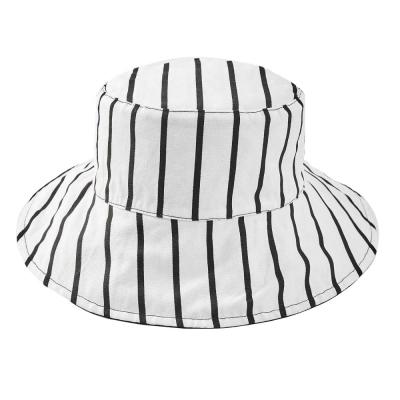 China Wide Brim Cotton Plain Bucket Hat Summer Outdoor Sports Reversible Casual Sun Hat Wholesale for sale