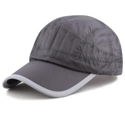 China COMMON Mesh Unisex Summer Nylon Outdoor Lightweight Breathable Cool Sports Side Baseball Cap Plain Running Hat for sale