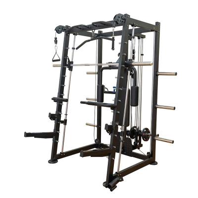 China Indoor Complete Gym Smith Machine Combination Squat Rack Multifunctional Home Training Equipment for sale