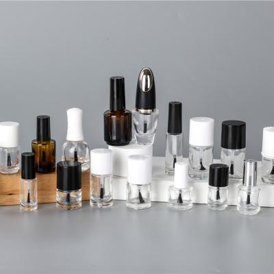 China Circular Personal Care Sliver Pens Nail Polish Bottles Thickened Manicure Bottles Glass Bottling Bottles for sale