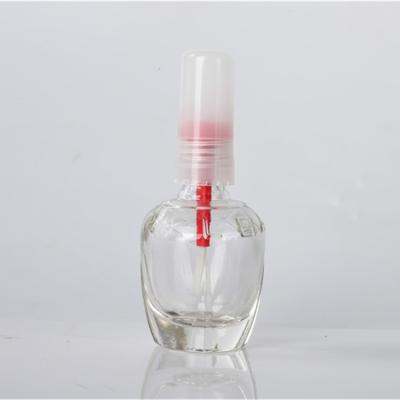 China Creative Personal Care 043 Capsule Custom Thickened Glass Cosmetic Bottle With Brush Nail Polish Bottle for sale