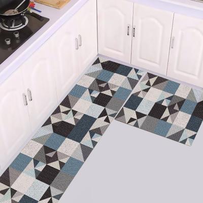 China Anti Skid Non Slip Washable High Quality Digital Printing Kitchen Mat With Modern Design for sale