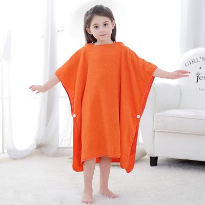 China Factory Made Custom 100% Comfortable Bathrobe Practical QUICK DRY Polyester Kids Bathrobe for sale