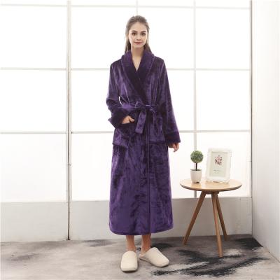 China Cheap 100% Factory Made QUICK DRY Polyester Couples Waffle Bathrobe Women Long for sale