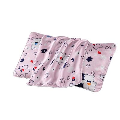 China Moisturizing Beauty Factory Price Best Selling Colorful Luxury Baby Wrap Closure Cartoon Printing Silk Kids Rest Case for sale