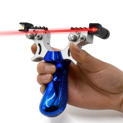 China High speed laser slingshot high precision precision slingshot hunting outdoor fast pressing infrared sling shot for sale