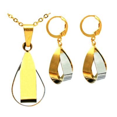 China 2021 new arrival CLASSIC earrings and 18K silver and gold two color pendant gold plated for african women for party for sale