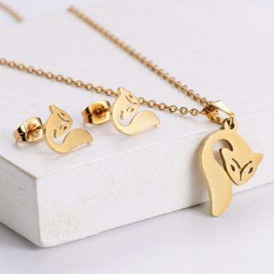 China CLASSIC Stainless Steel Necklaces For Kids Jewelry Mini Animal Necklace Wholesale for sale