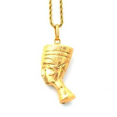 China CLASSIC African Trendy Classic Necklaces And Pendants 24k Gold Color For Women Man For Party for sale