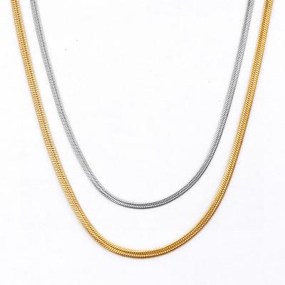 China Thick And Wide Titanium Steel Collar Necklace Accessories Cute Solid Men Women Whip Chain Male Female Fashion for sale