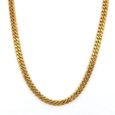 China Hiphop Necklaces Chains Stainless Steel Gold Silver Color Necklace For Women Mens Limit Cuban Jewelry for sale