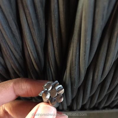 China Steel Construction 12.7mm HV Strand For Prestressed Concrete Post Tension for sale