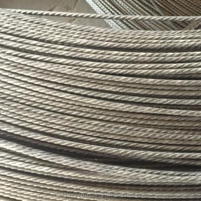 China Construction High Tension Prestressed Mixed Concrete In Spiral Steel Ribbed Cable PC 1670mpa 3mm 4mm for sale