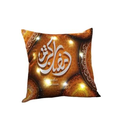 China Fashional Sofa Cushion Covers Creative Bedside Hot Selling Moon Pillowcase Car Cushion Single Pillowcase With Light for sale