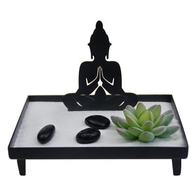 China 2022 New Iron Mini Buddha Sand Zen Garden Desktop Kit For Home Decor from Japan for sale