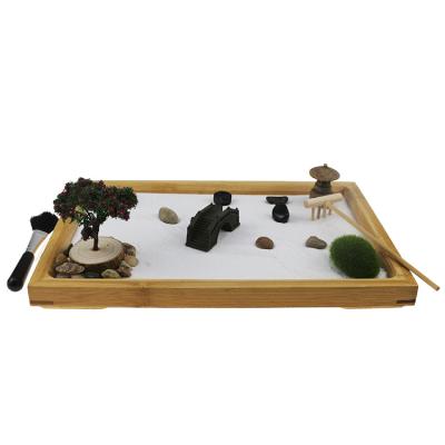 China Desktop Meditation Zen Garden Office Decoration Mini Zen Garden from Japan DIY for sale