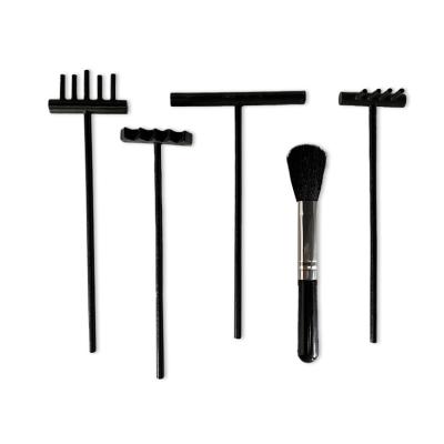 China Professional Black Bamboo Kit from Europe Mini Zen Garden Rake Tools Set for sale