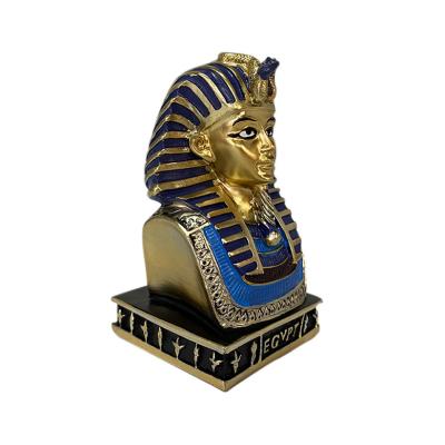 China Wholesale Resin Egyptian Vintage Egyptian Gifts Pharaoh Statue Figurine For Home Decor for sale